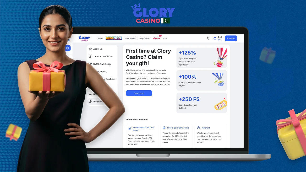 Glory Casino Bonuses for Players from Pakistan